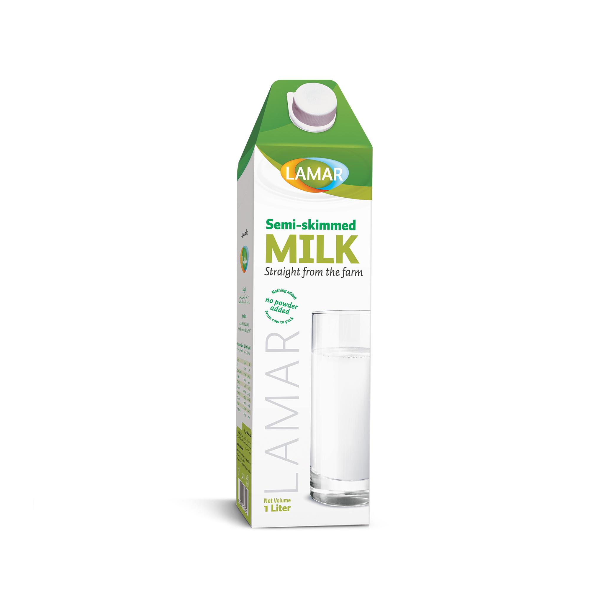 Lamar Egypt Lamar Dairy Semi Skimmed Milk